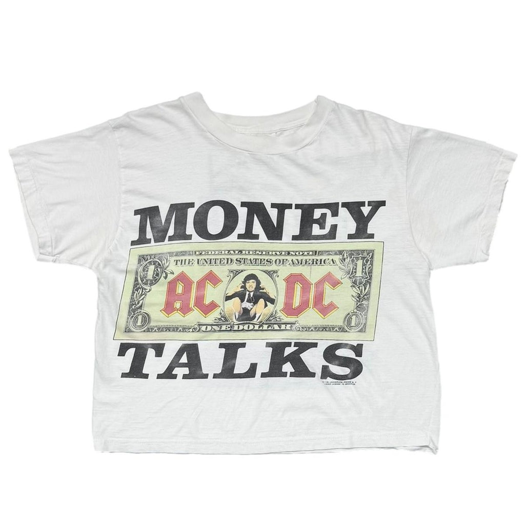 AC/DC MONEY TALKS WORLD TOUR 1990/91 WHITE FITS SMALL 4272