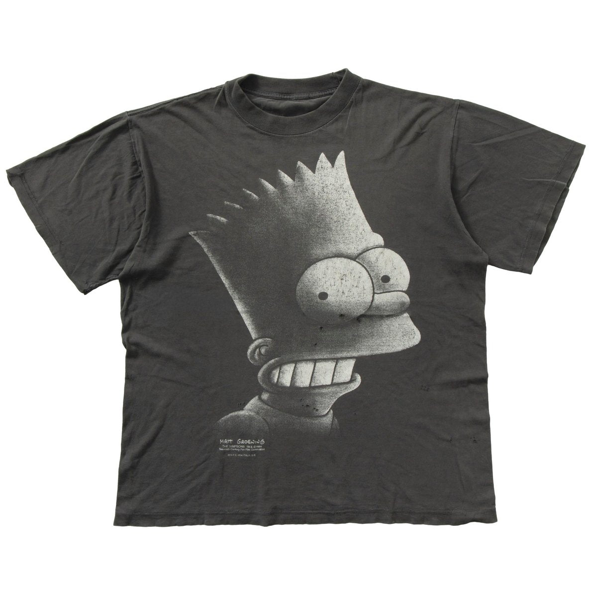 THE SIMPSONS BART MONOCHROME BIG FACE FITS XL 0495