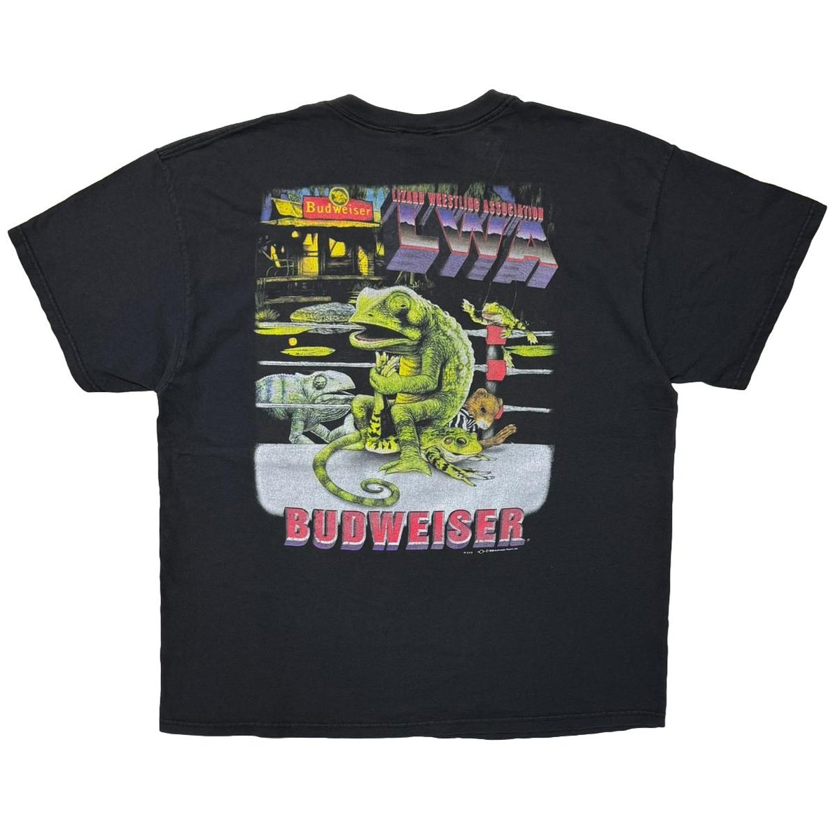 Budweiser CHAMELEON&FROG 1998 LIZARD WRESTLING ASSOCIATION DELTA XL 5229