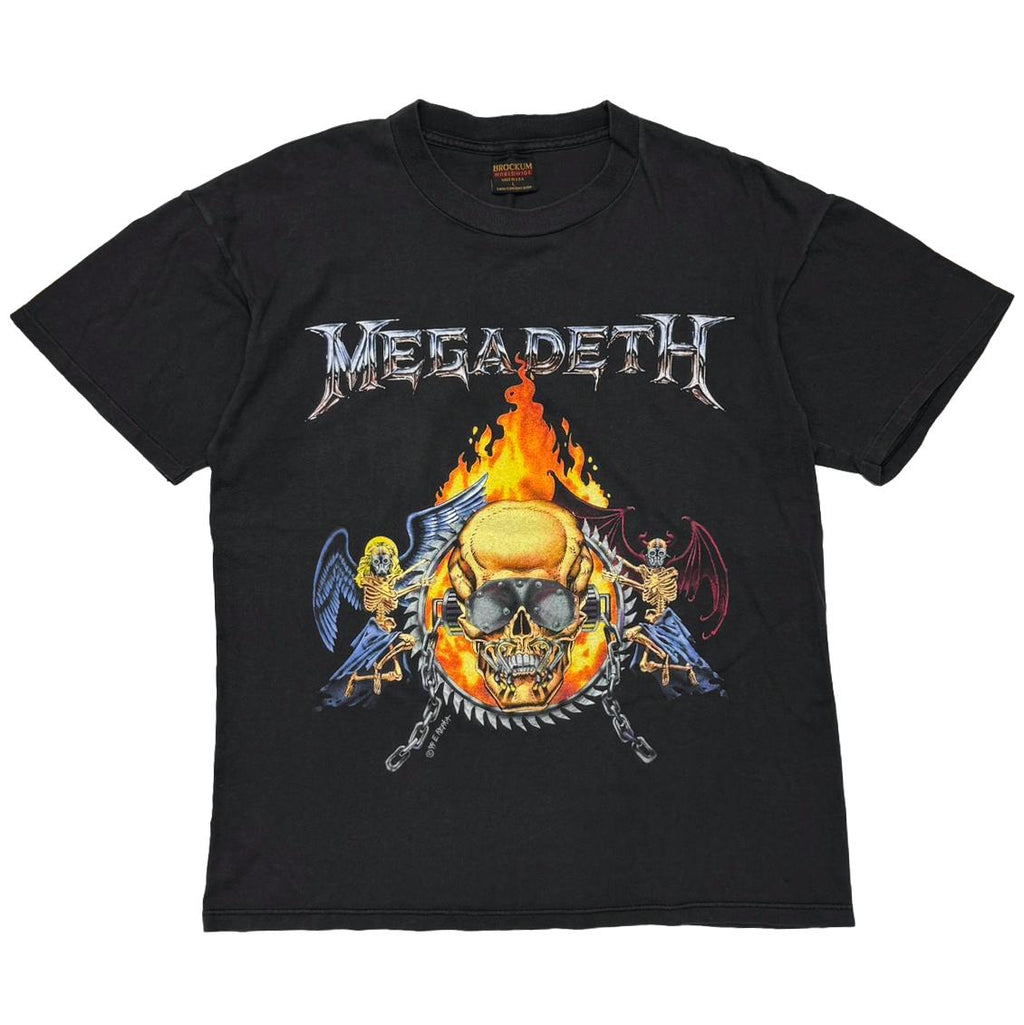 MEGADETH 1994 FLAMING SKULL BROCKUM LARGE 8916