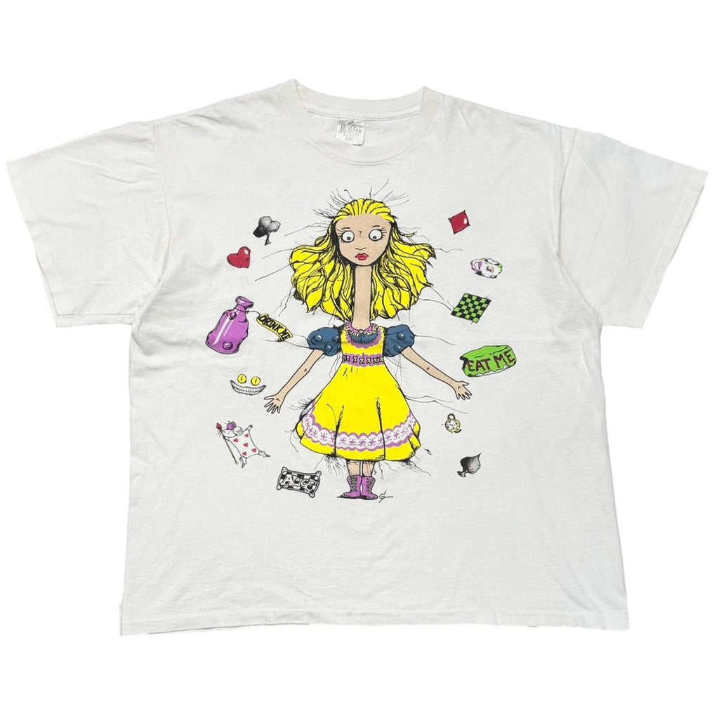 ALICE IN WONDERLAND ALICE & CAT DOUBLESIDE WHITE ANDAZIA XL 7701