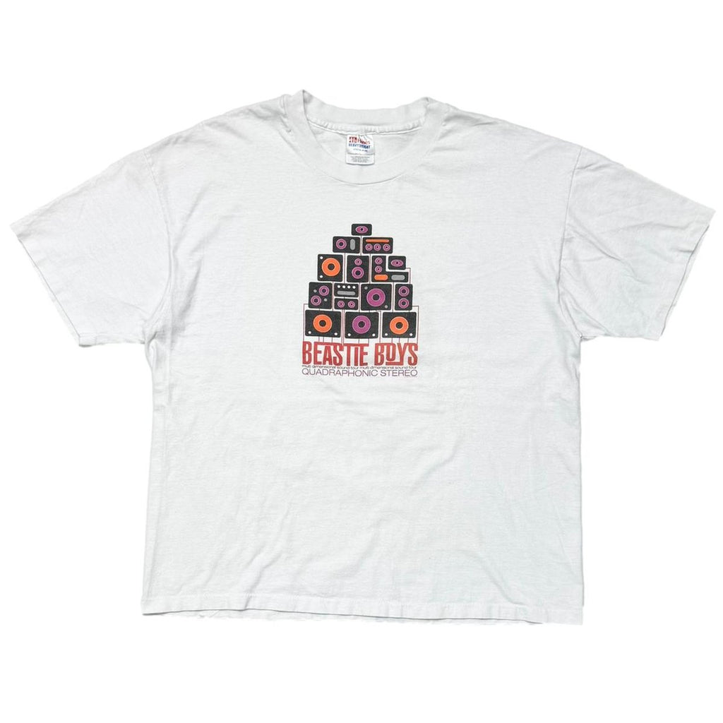 BEASTIE BOYS QUADROPHONIC STEREO WHITE HANES XL 1035