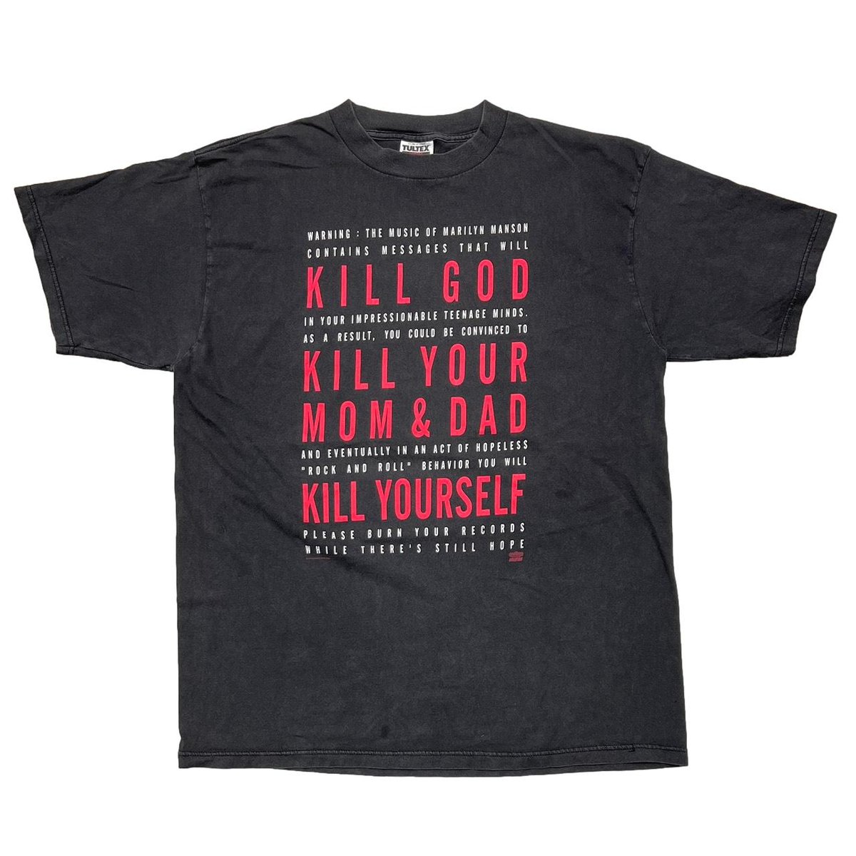 MARILYN MANSON KILL GOD KILL YOUR MOM & DAD KILL YOURSELF TULTEX XL 1203