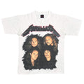 METALLICA STAGE SET 1991-1992 WHITE METALLICA TAG LARGE 1284