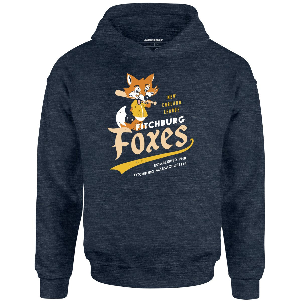 Fitchburg Foxes - Massachusetts - Vintage Defunct Baseball Teams - Unisex