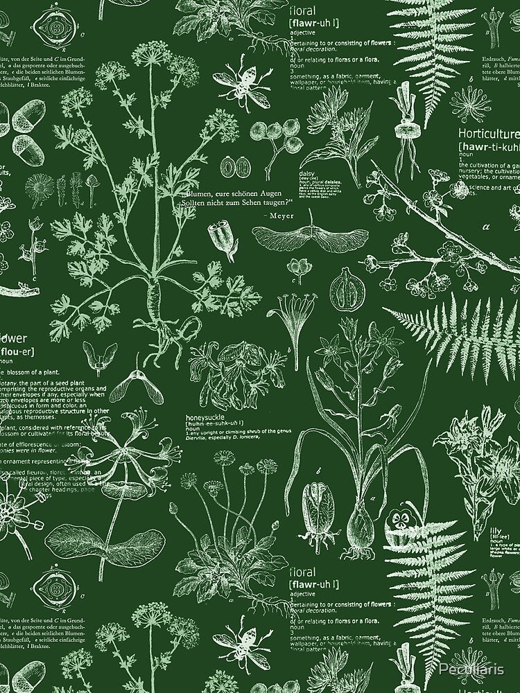 The Botanist - bottle green by Peculiaris