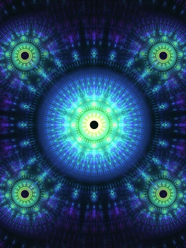 Wheels Within Wheels Blue by Garrett Spear