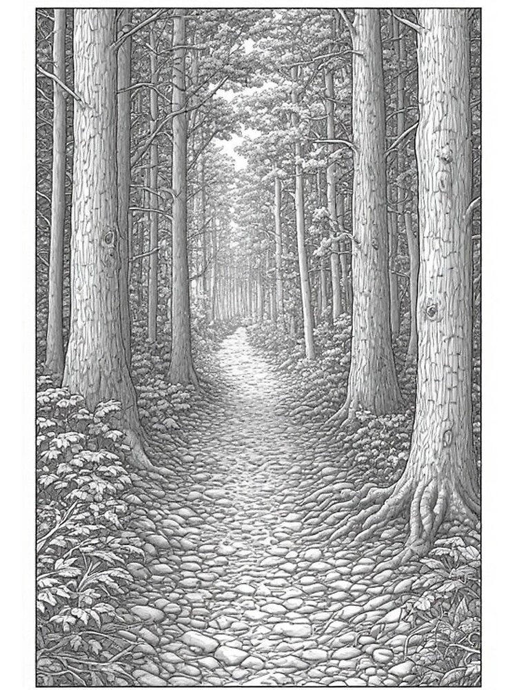 Oak trees by WiggityWackArt