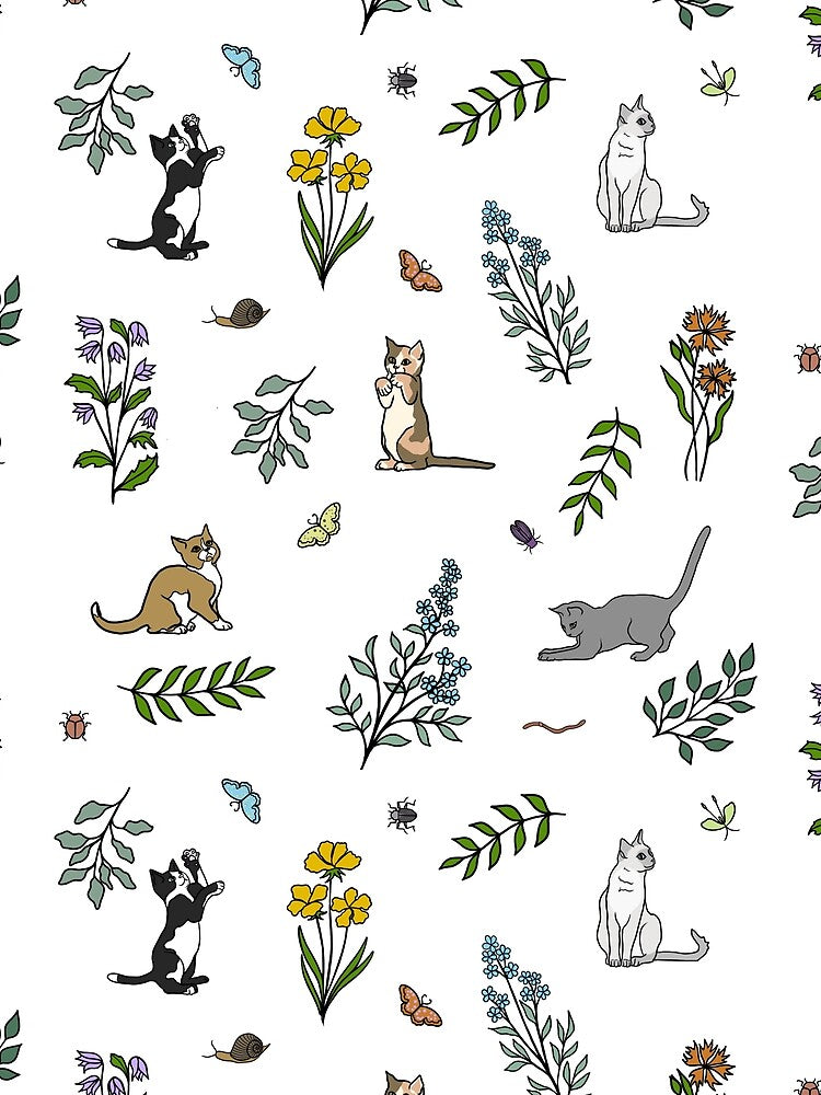 Flower Garden Kittens by JaRuDiCat