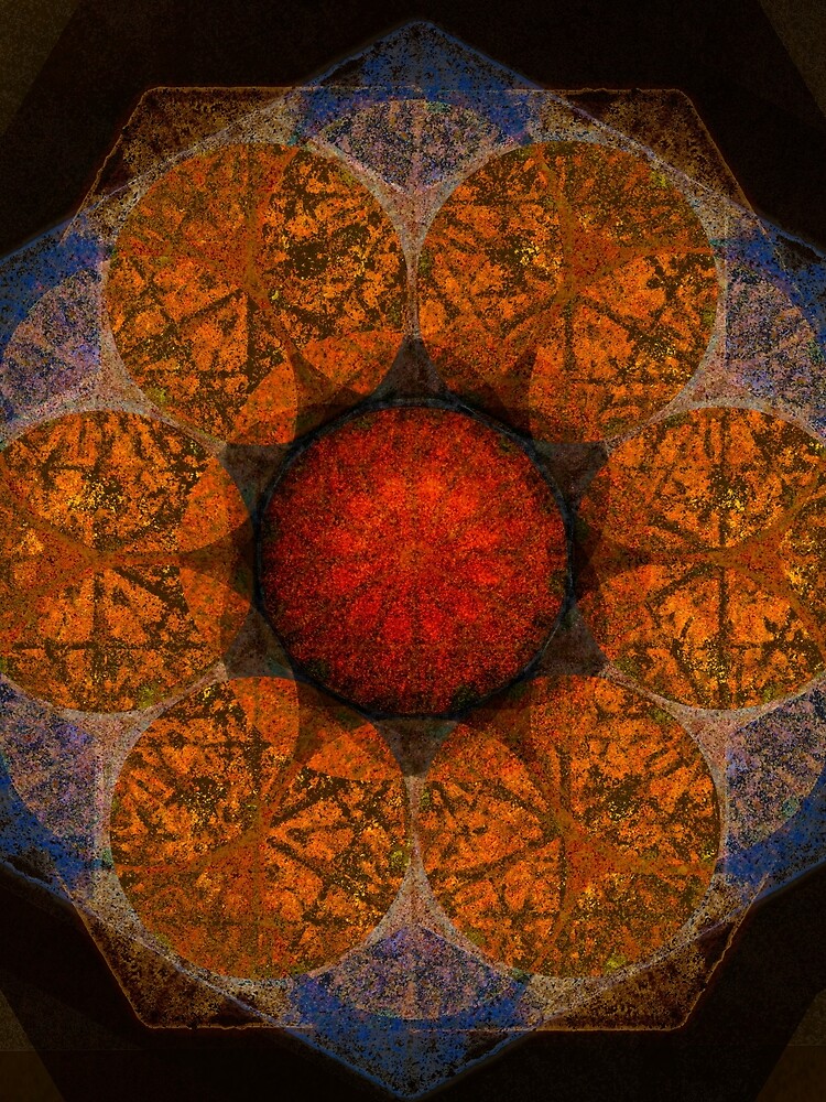 Mandala-inspired image is rendered in vivid colors by ThomMorris