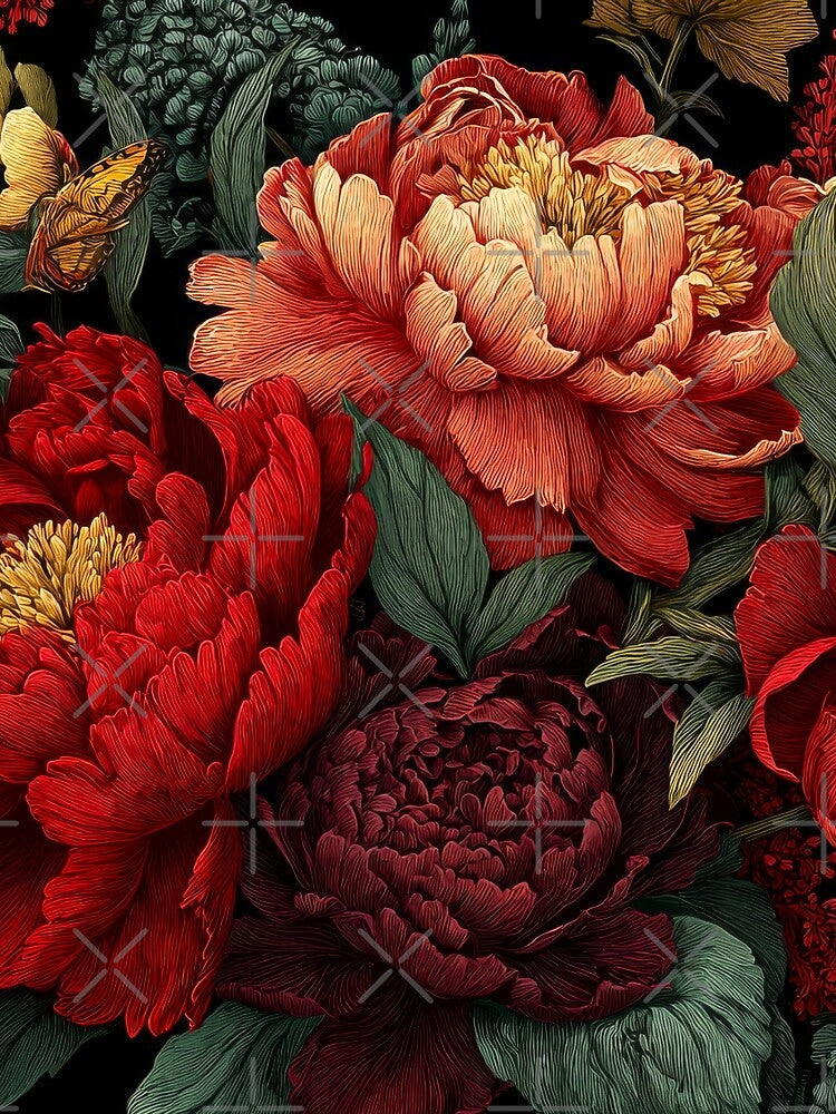 Dark Academia Peony Love by scicilysimonee