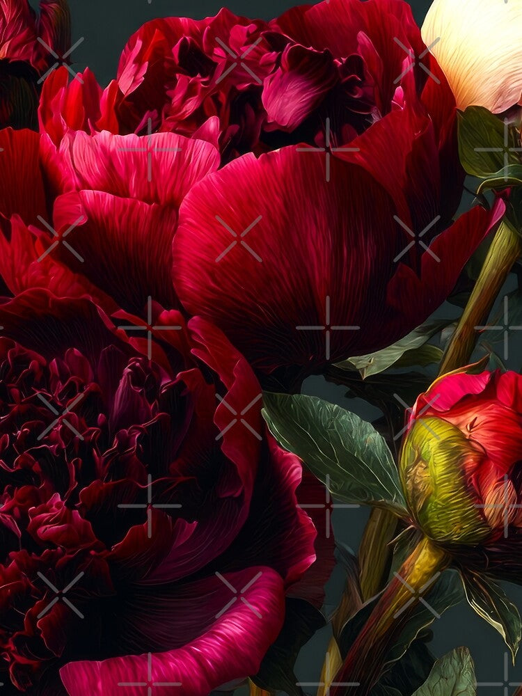 Dark Academia Peony Melancholia by scicilysimonee
