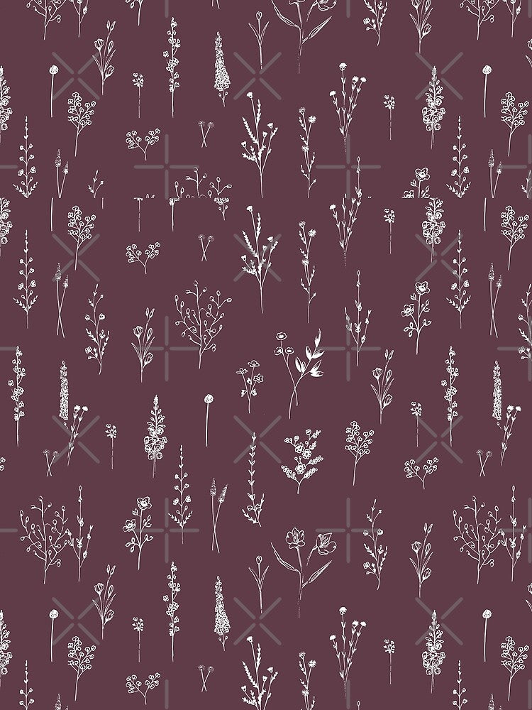 Lavender Wildflowers Pattern by Anis Illustration