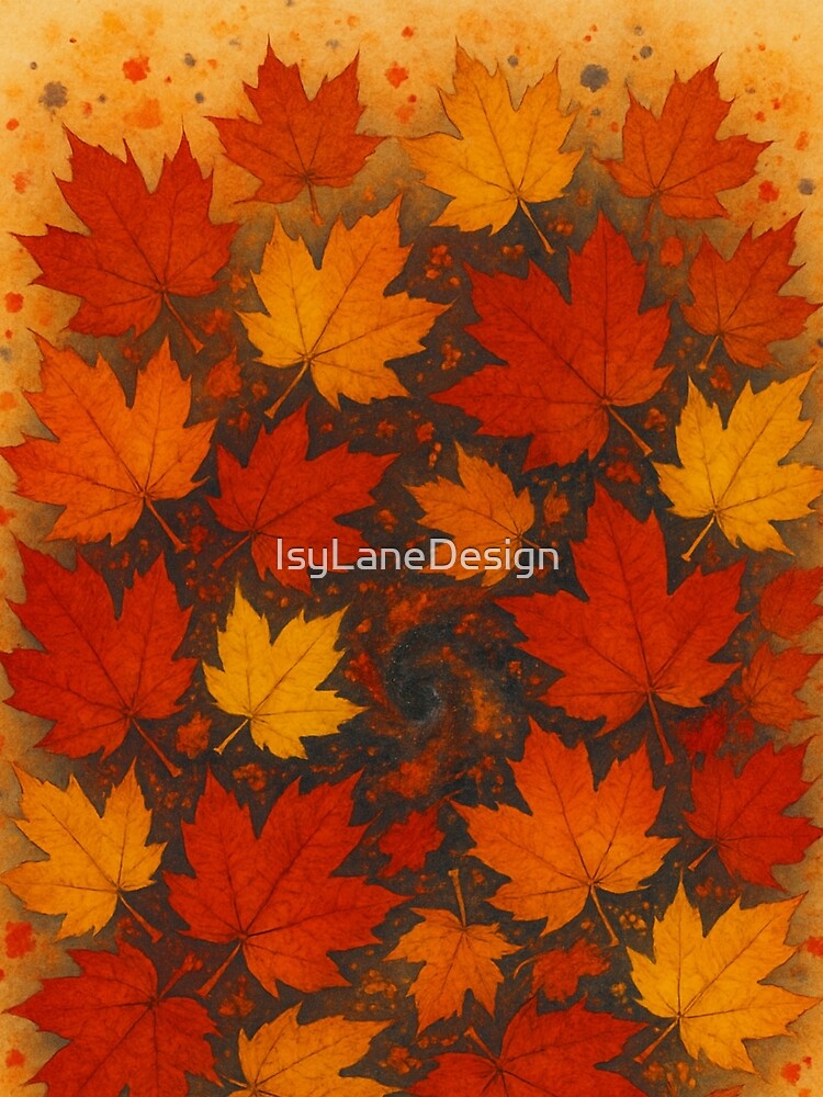 Autumn Leaves – Leaves in the Autumn Storm by IsyLaneDesign