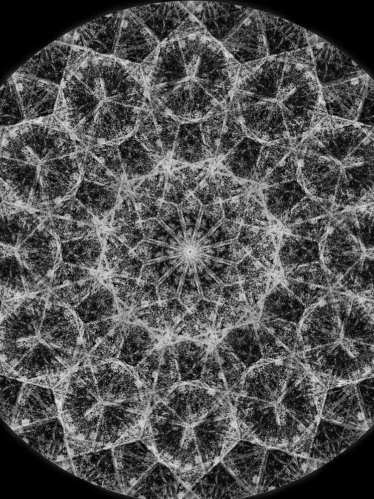 Black and White Mandala-inspired pattern by ThomMorris
