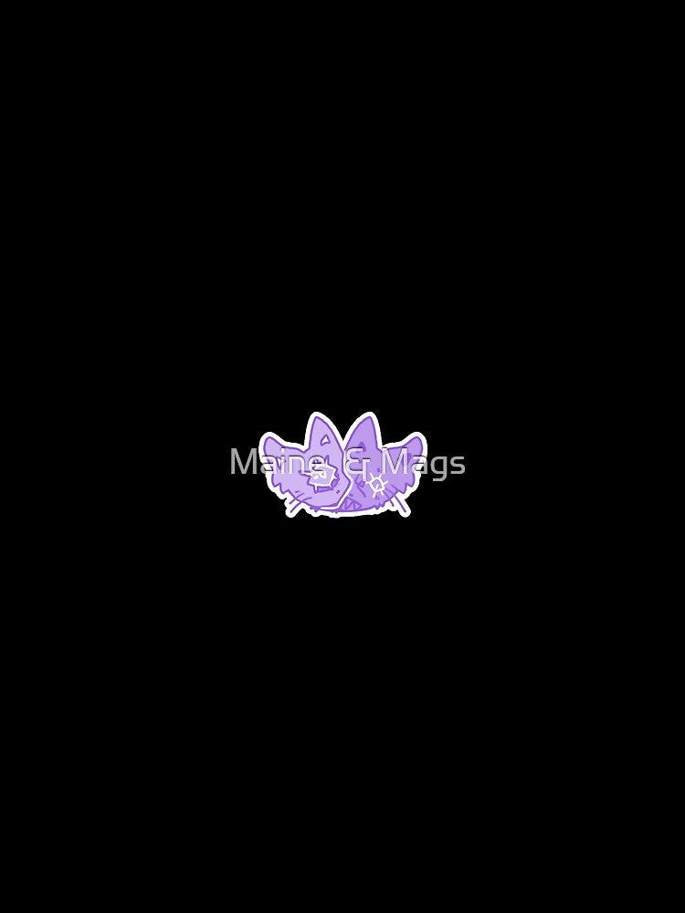 Two faced purple cats by Maine  & Mags