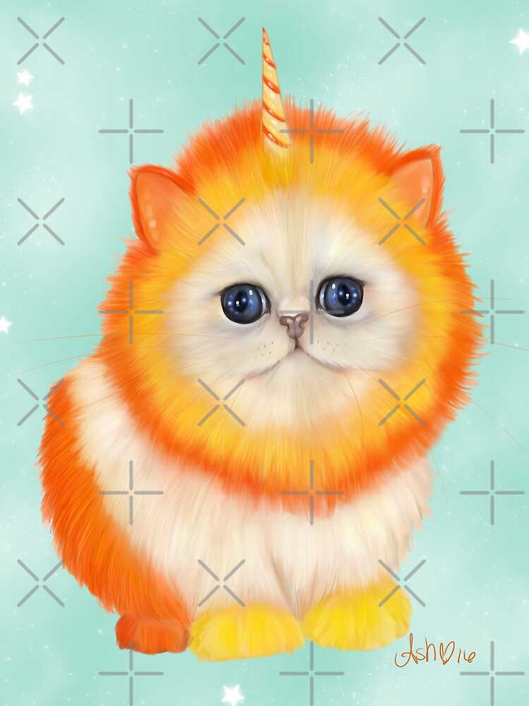 Candy Corn Mewnicorn™ by Ash Evans