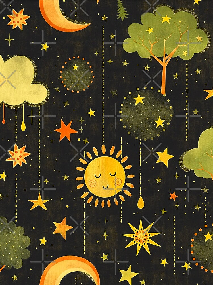 Sun and moon and stars by Artlizzard
