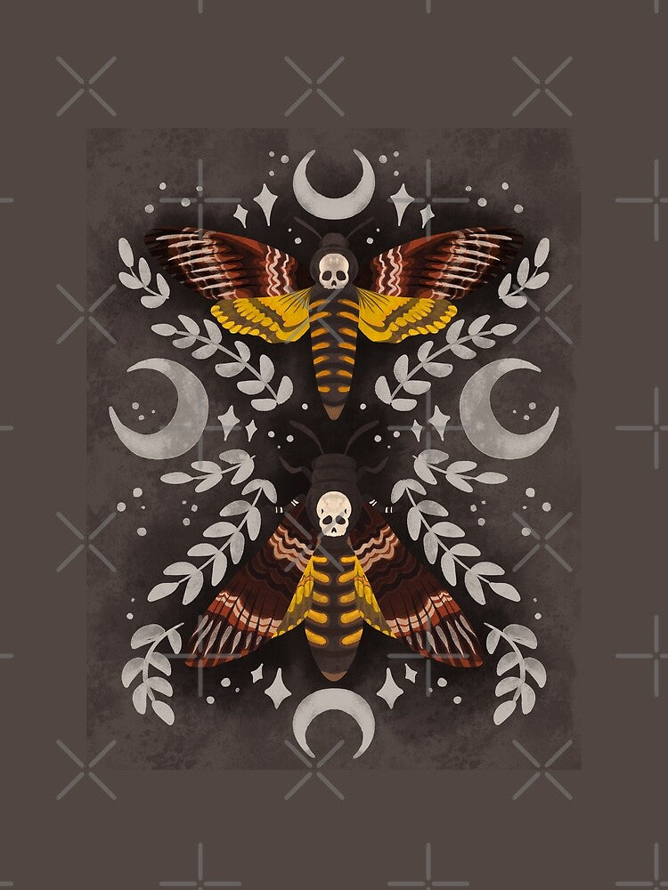 Skull Moth by serafineaandd
