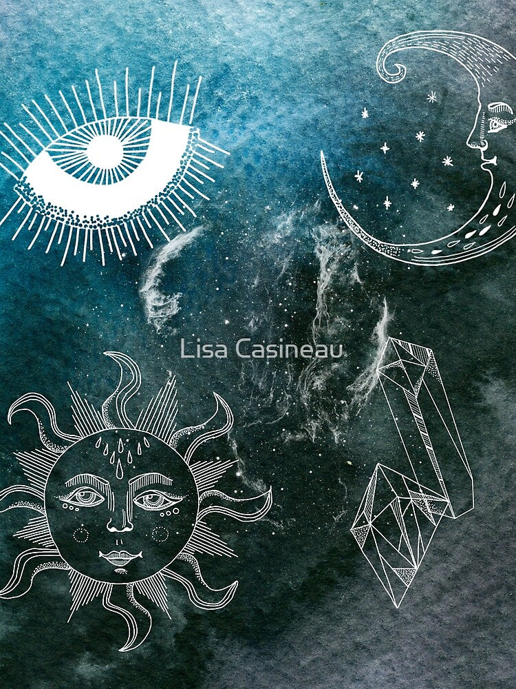 Celestial Icons Sun and Moon by Lisa Casineau
