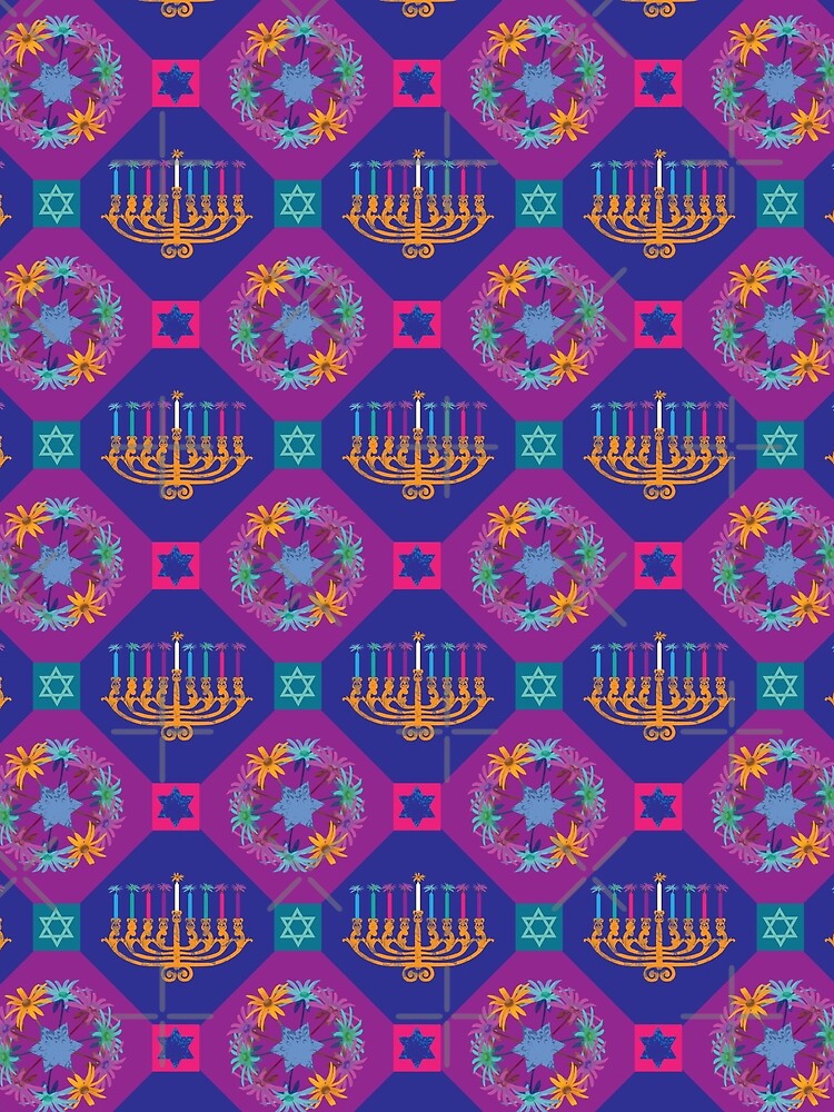 Happy Hanukkah Geometrics by Digitalmyth's Designs