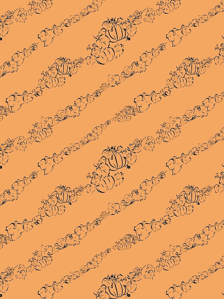 Pumpkins ina Harvest Diagonal Seamless Repeat Pattern by Albin1961