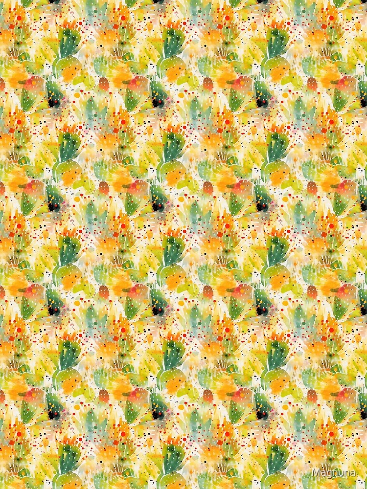 Autumn Fall Cactus Pattern 5 by Magnuna