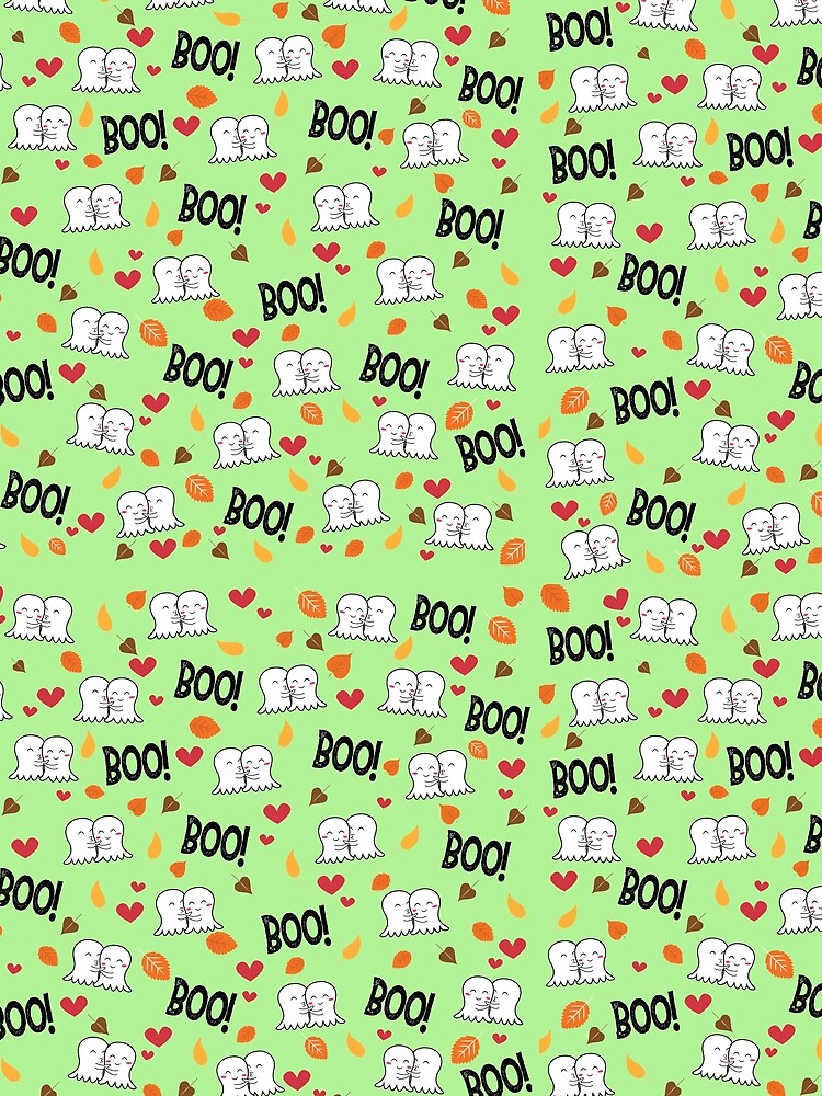 Boo Halloween Ghost Pattern by qitrechio