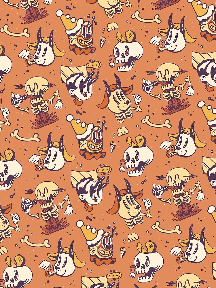 Halloween Retro Cartoon Pattern Shirts and Accessories by Teez-Me