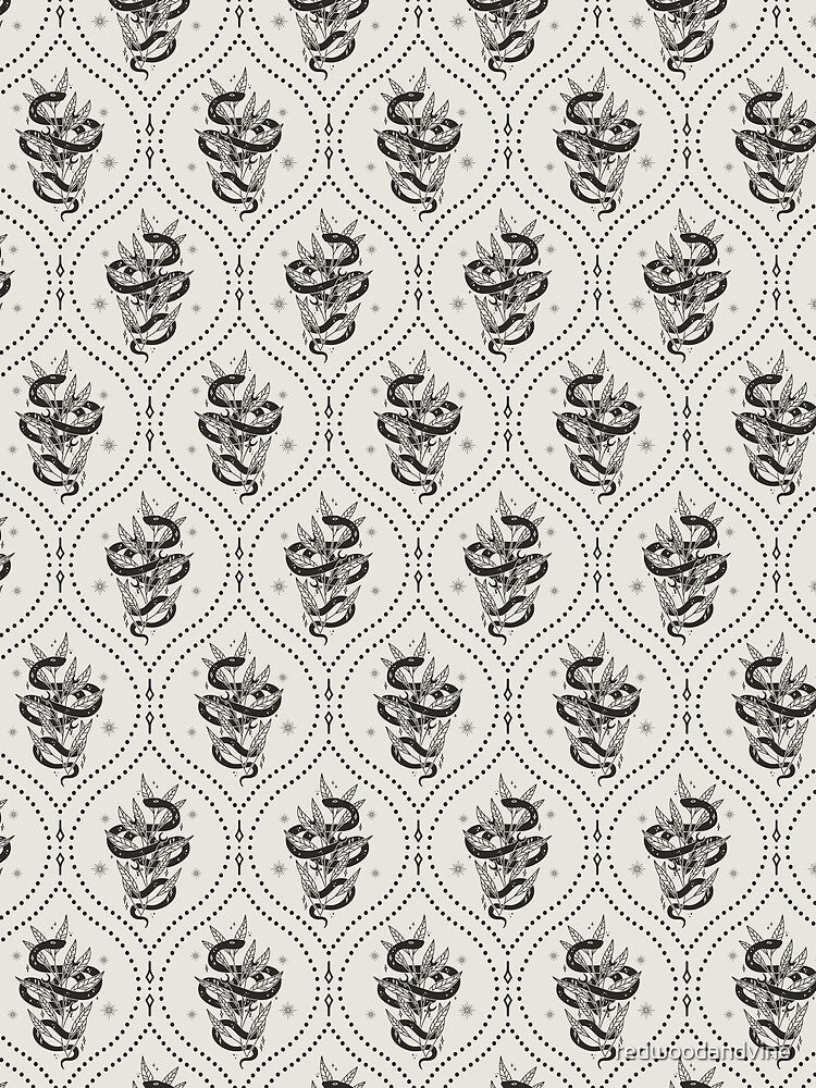 Snake Ogee Cream & Black by redwoodandvine