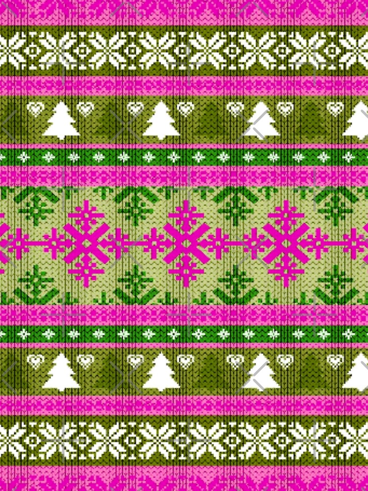 Retro Inspired Christmas Sweater Pattern by TotallyRetroArt