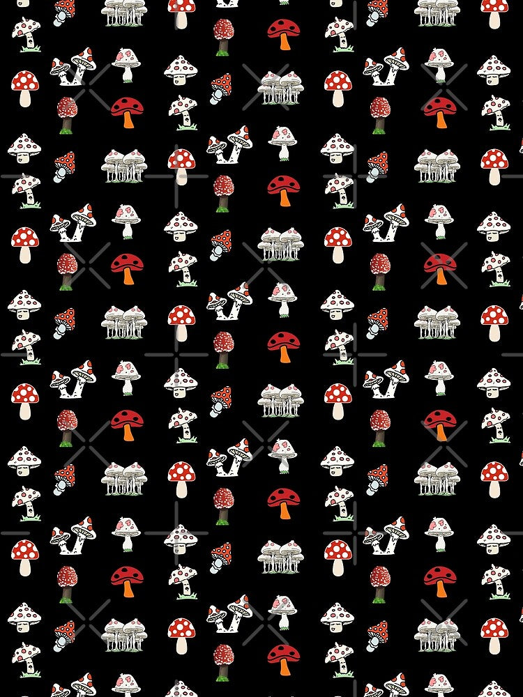 9 sets of cute mushroom art by vashumaso