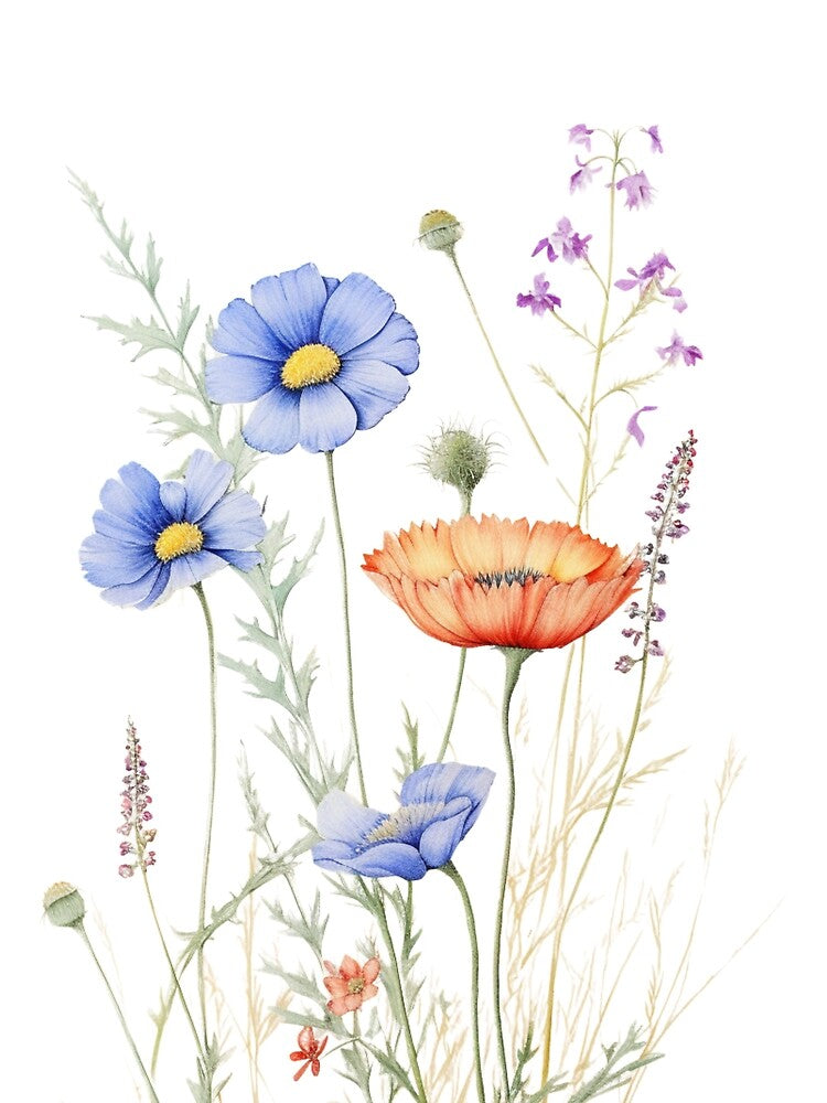 Vibrant Wildflower Bouquet by Cindy Howe
