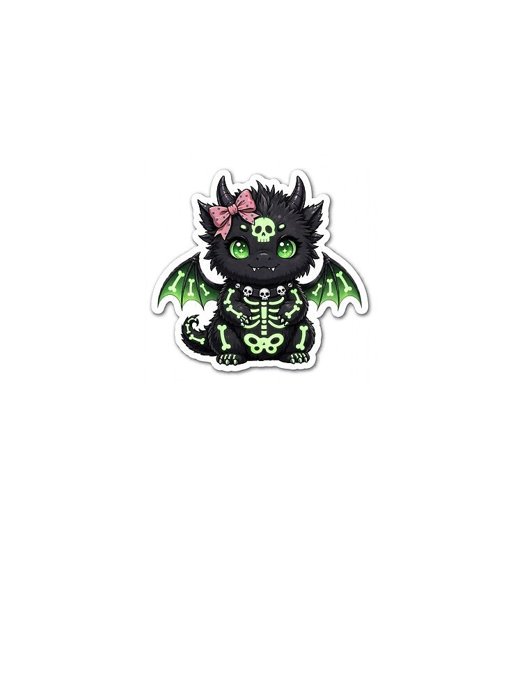 Halloween kawaii goth dragon by Goth Pets
