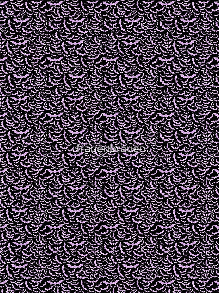 Bats pattern black purple by frauenbrauen