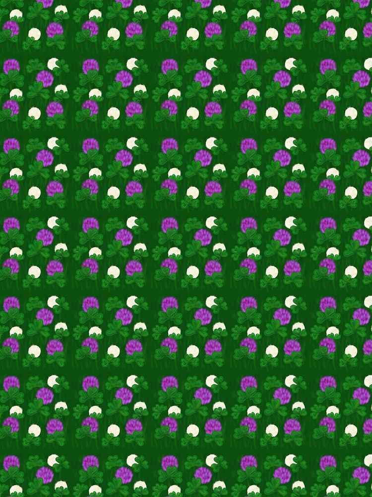 Purple and White Clover by JaygiesDesign