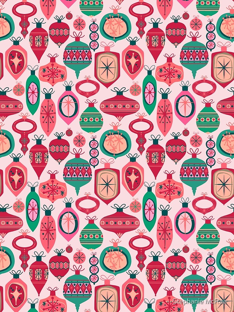 Retro Christmas Ornament Pattern by Stephanie McRae