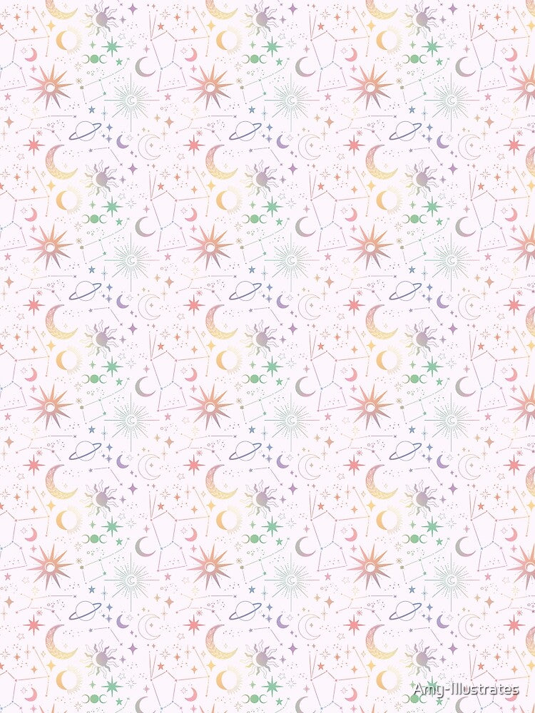 Celestial Pattern - Rainbow by Amy-Illustrates