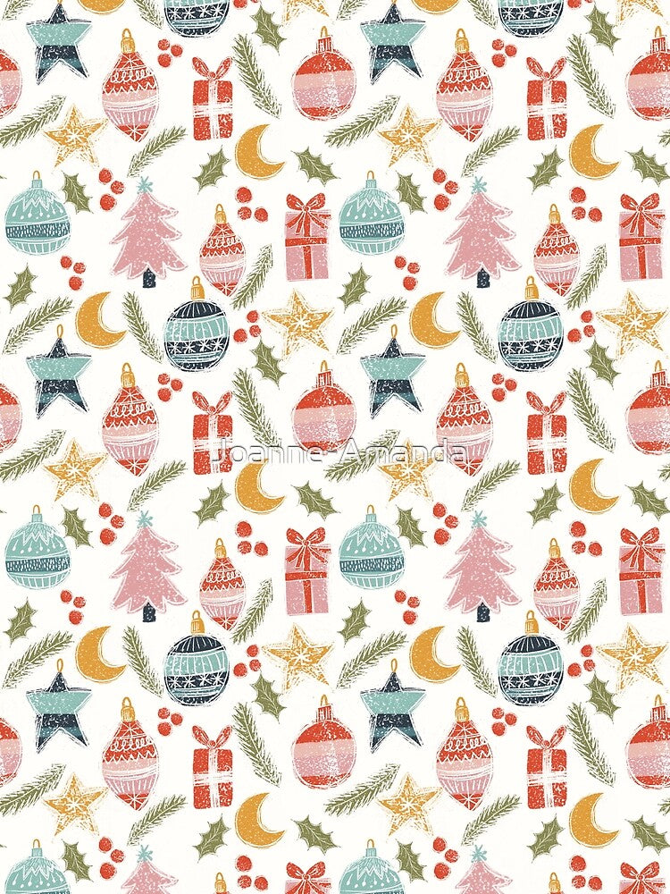 Retro Christmas baubles by Joanne-Amanda
