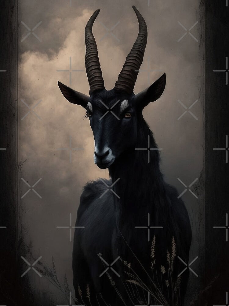Dark Victorian Goat Portrait by Enyr