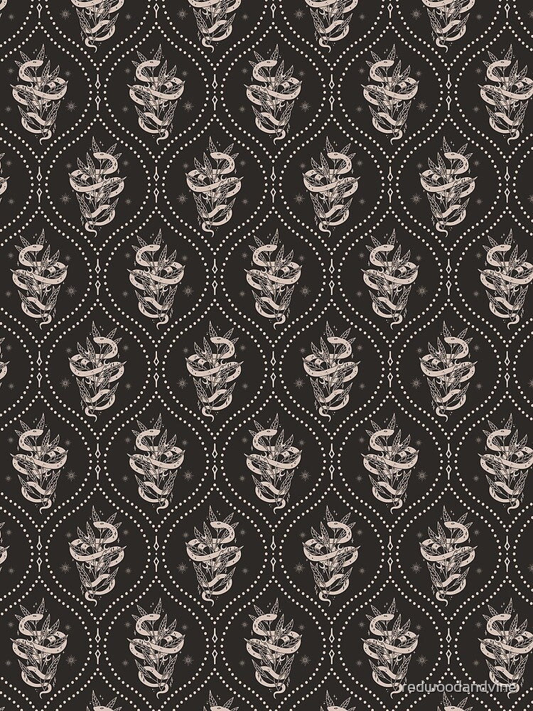 Snake Ogee Black & Tan by redwoodandvine