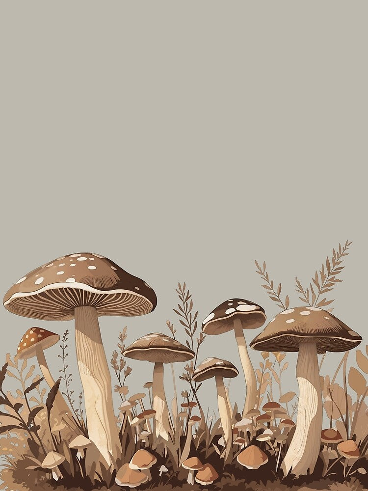 Dark Academia (Cottagecore Goblincore) Mushrooms by just-being-you