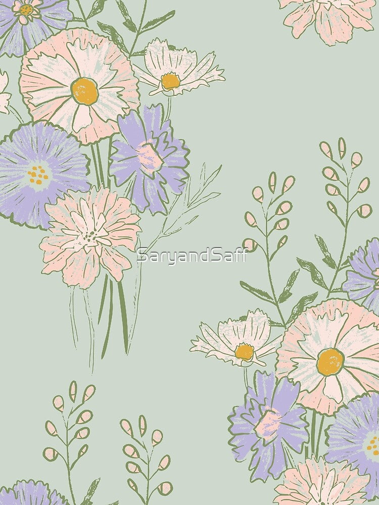 Flower posy floral pattern by SaryandSaff