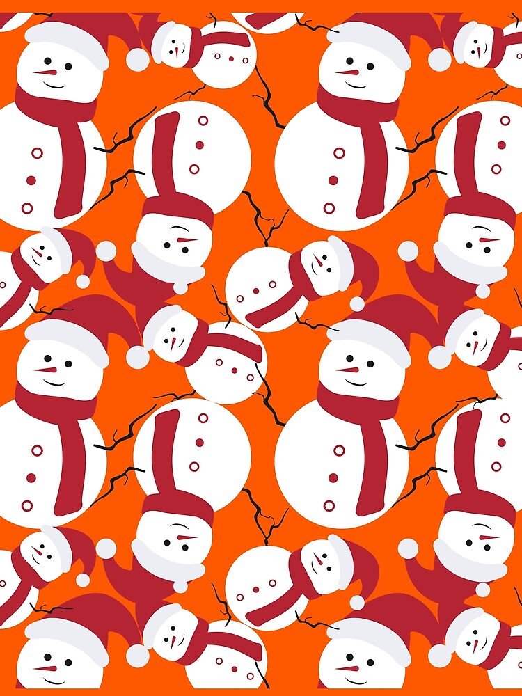 Snowman All Over Pattern - Christmas and New Year Gift Ideas by ASClothDesign