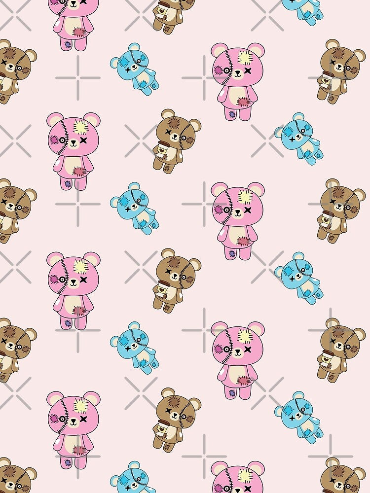 creepy kawaii teddy bear by samah82