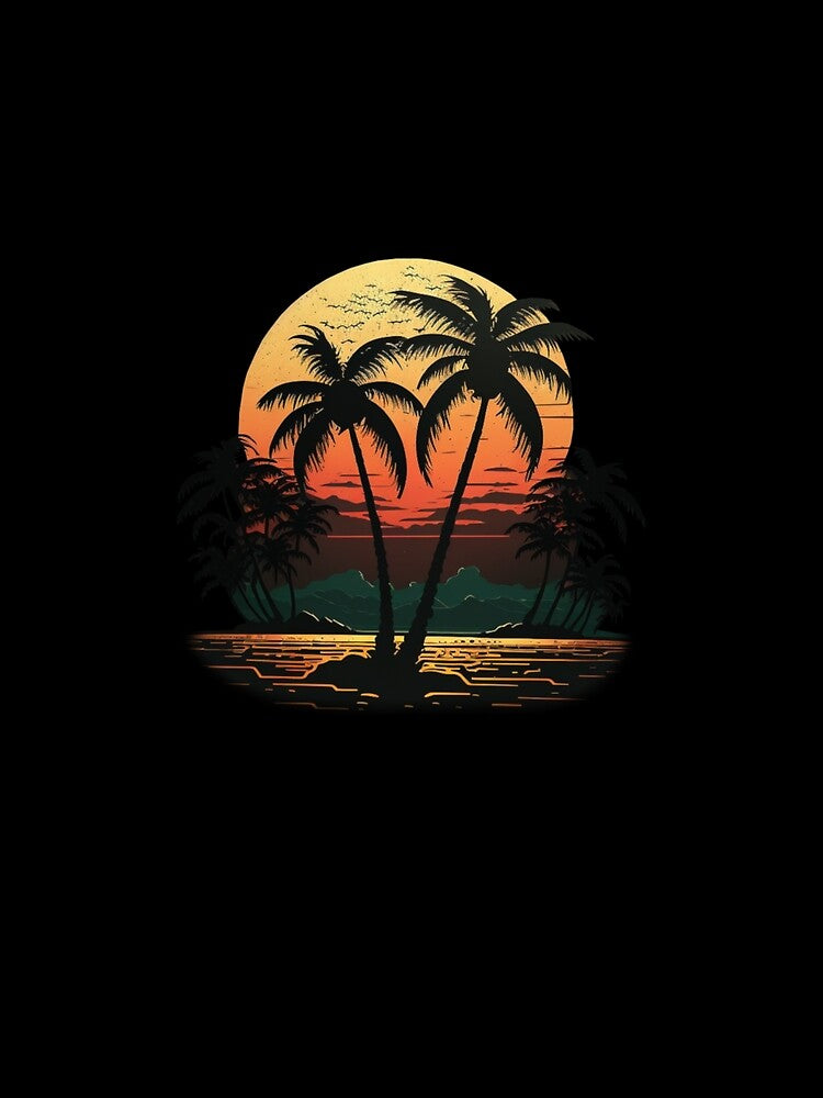 Retro beach sunset by Ideallity