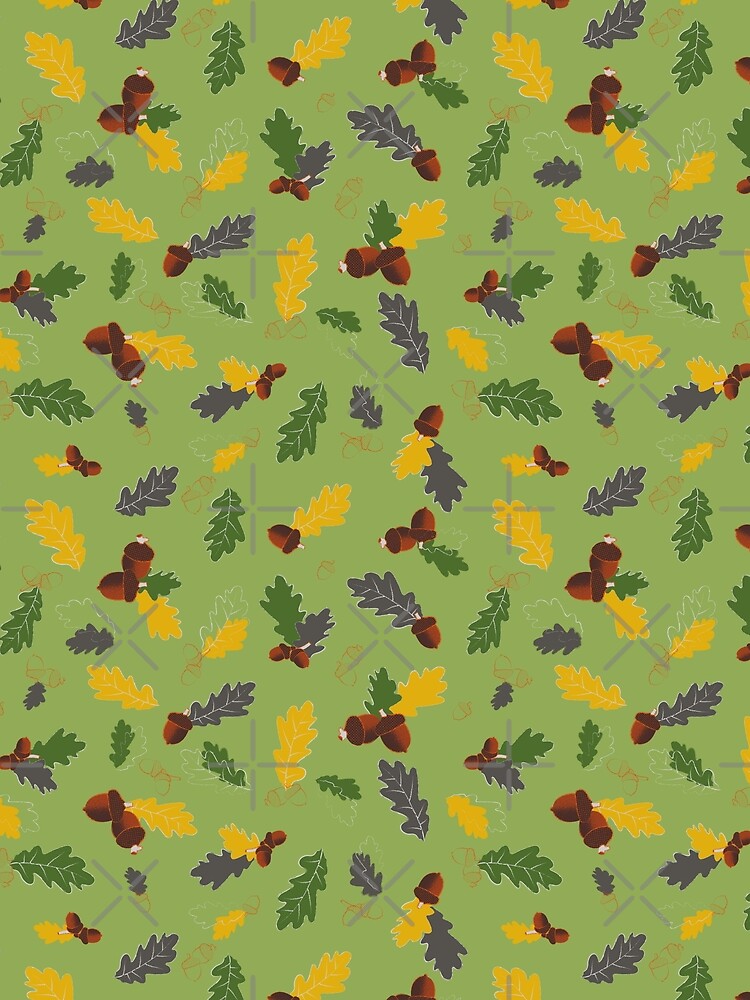 Autumn Oaks - Green by JPuckett-Design