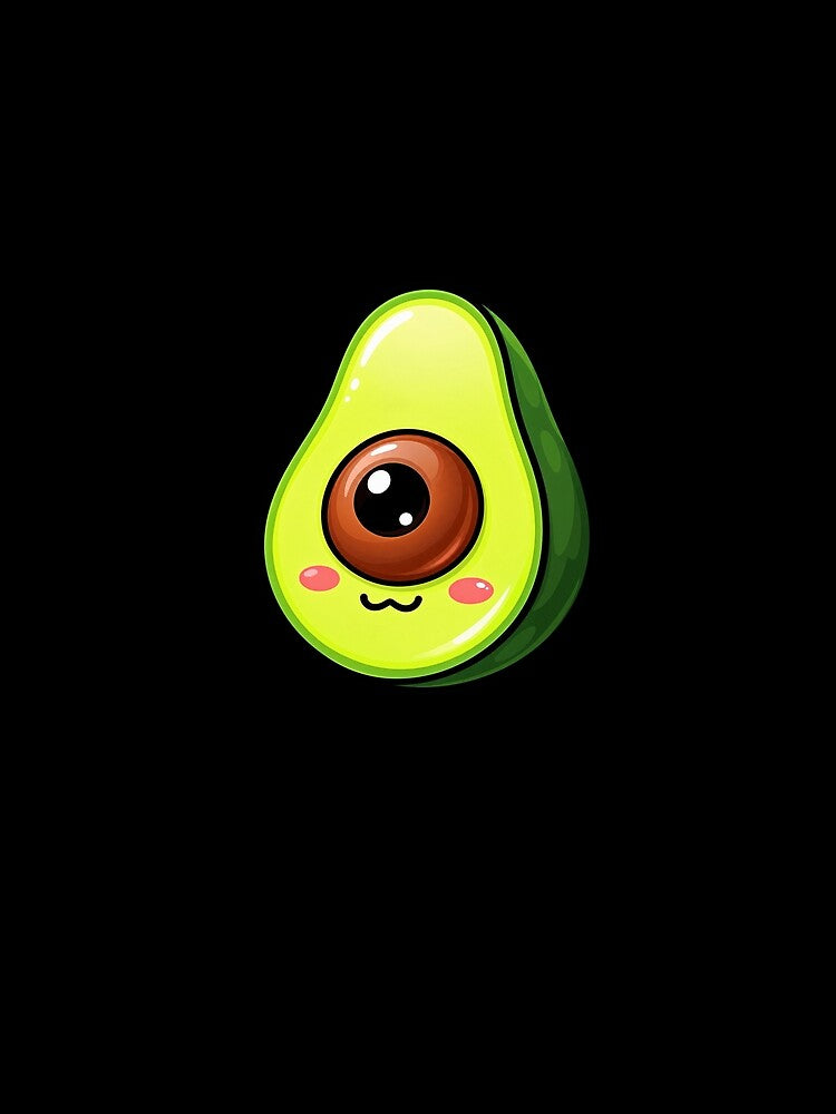 Mens Creepy Cute Avocado Kawaii Cyclops Foodie Performance by InkStormPro
