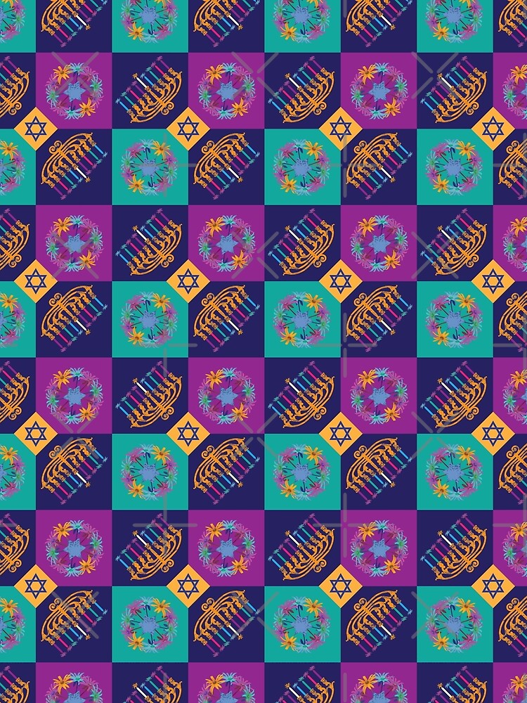 Happy Hanukkah Quilt by Digitalmyth's Designs