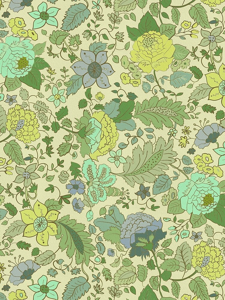 roses green by Alessandro Remo Mazzoni Remotextiles